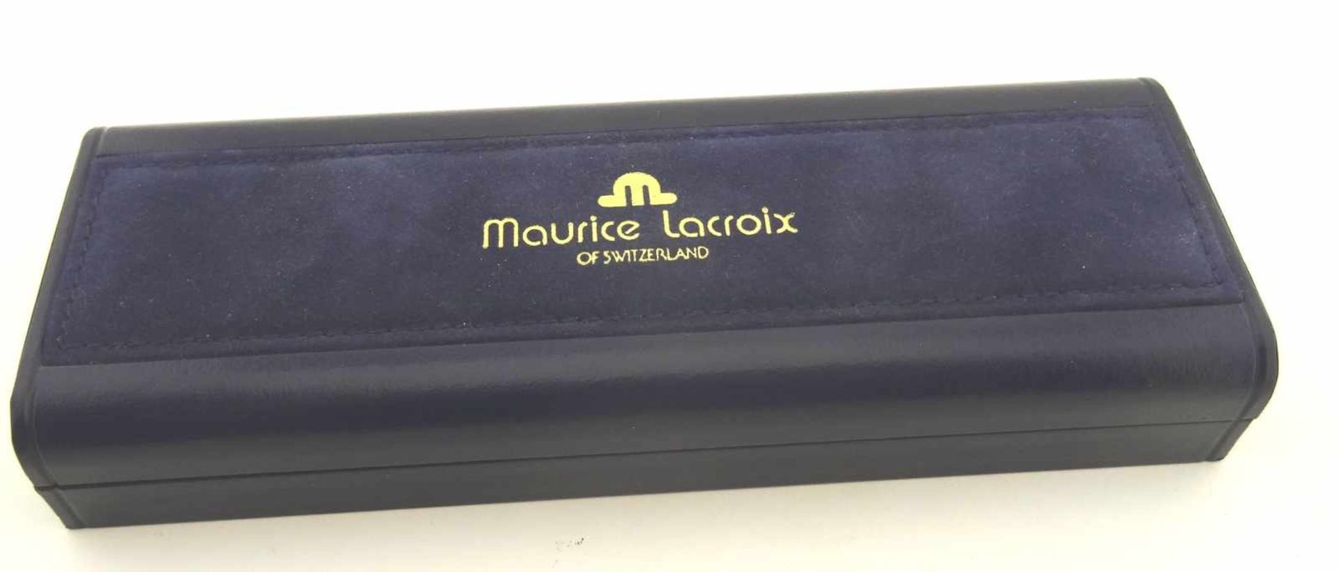 Füllfederhalter Maurice Lacroix mit 750 Gold Schreibfeder, in Original Box, wohl unbenutzt, wie neu, - Bild 2 aus 5