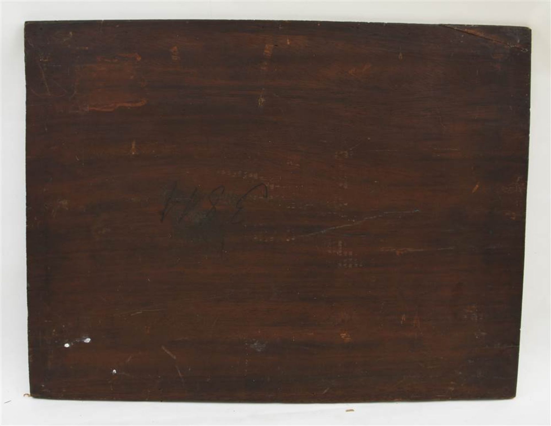 NIKOLAI SWERTSCHKOW. "Ochse an der Tränke", Öl auf Mahagoni-Holz,gerahmt und signiert, Mitte 19. - Bild 4 aus 5