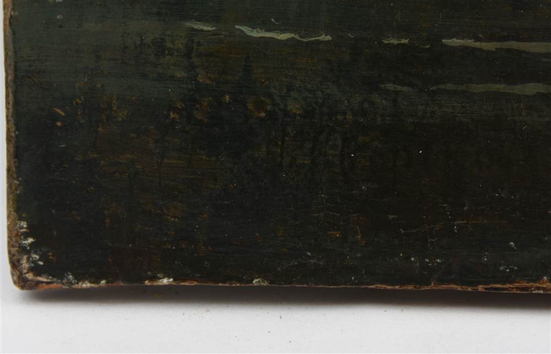NIKOLAI SWERTSCHKOW. "Ochse an der Tränke", Öl auf Mahagoni-Holz,gerahmt und signiert, Mitte 19. - Bild 2 aus 5