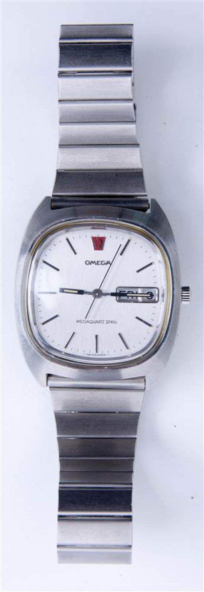 MEN'S WRISTWATCH, Omega, Megaquartz 32KHz, stainless steel, Quartz "DiDate". Steel strap and - Bild 4 aus 6