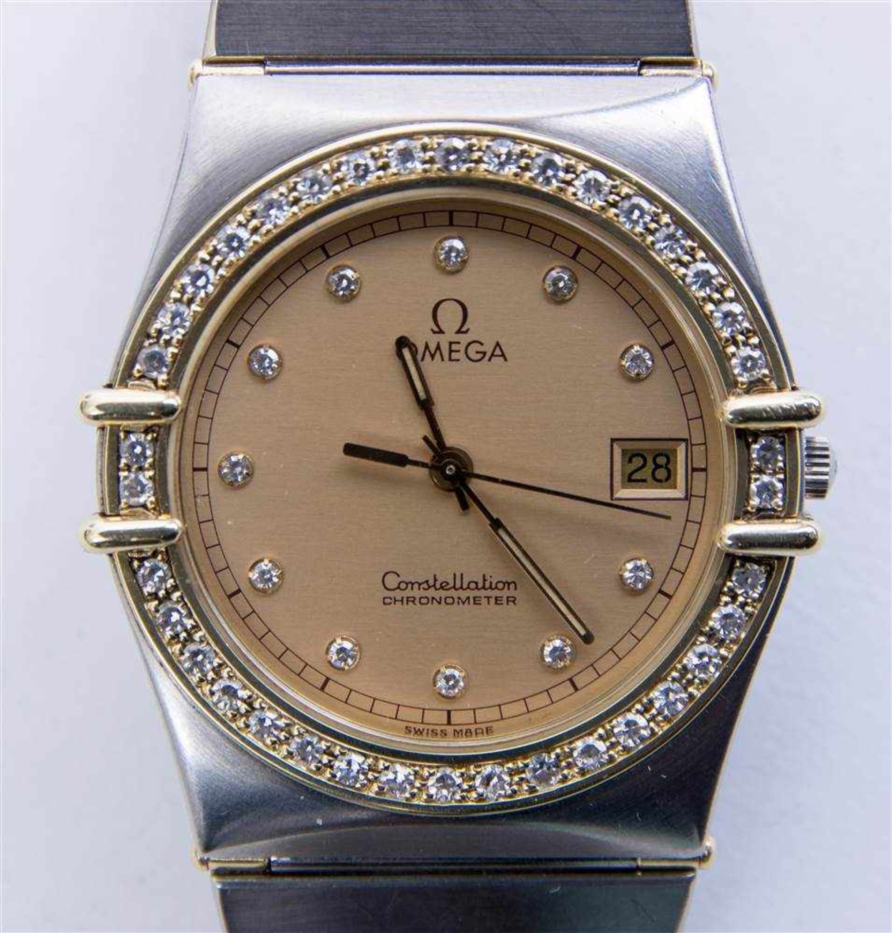 WRISTWATCH, Omega, Constellation. MP: 1450 Material: Stainless Steel + partially gilt Build: 2002 - Bild 9 aus 9