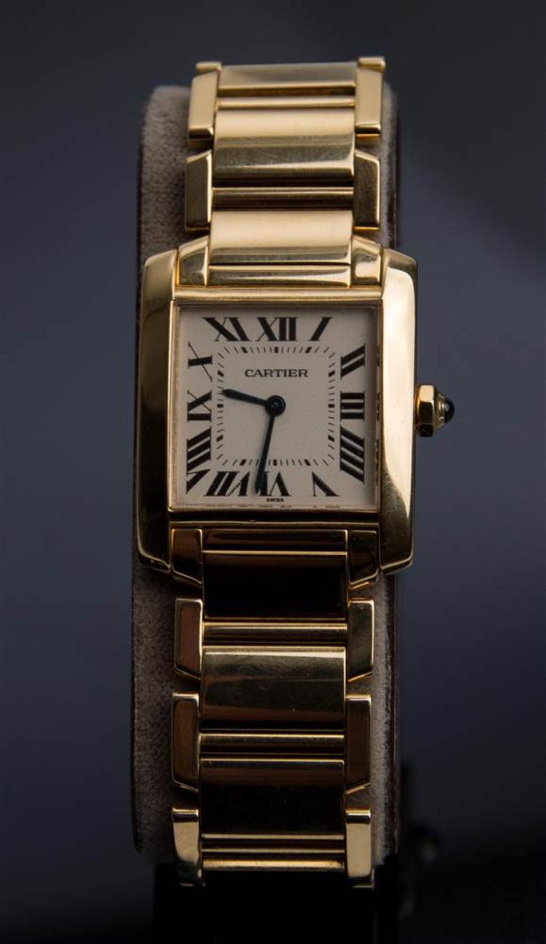 WRISTWATCH, Women's, Cartier, "Tank Française" Serial Nr: MG 263465 Quartz Caliber Nr: 1821 - Bild 6 aus 6