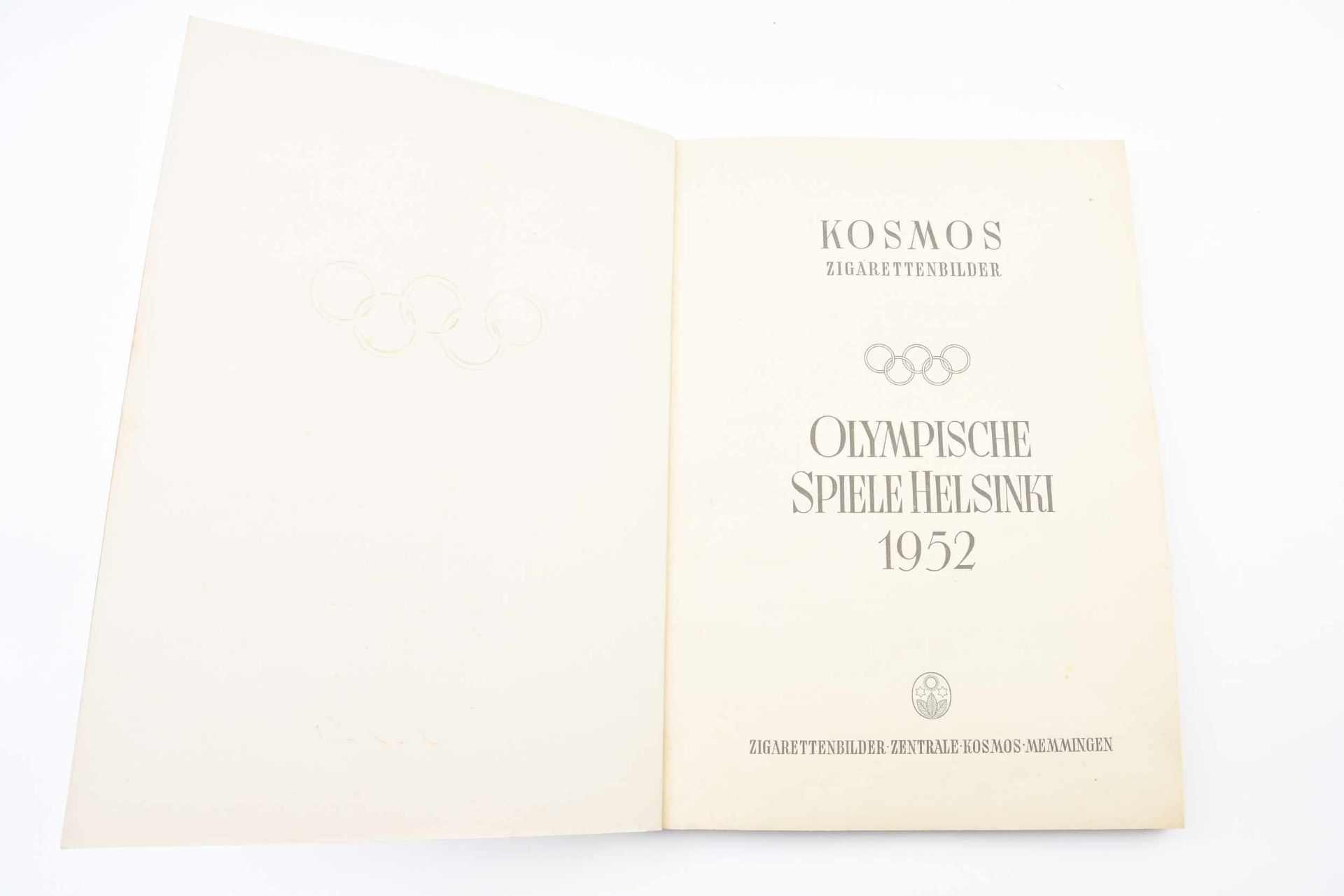 OLYMPISCHE WINTERSPIELE HELSINKI 1952, Zwei vollständige Bände, Pappband, Deutschland 1952 Zwei - Bild 2 aus 3