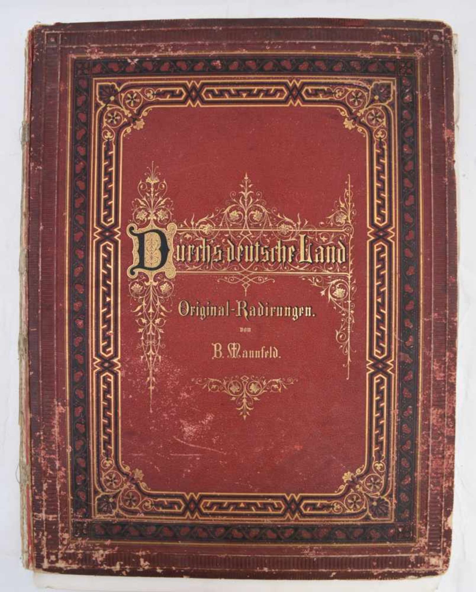 BERNHARD MANNFELD. "Durchs deutsche Land", Originalradierungen, Deutsches Reich 1877 Karl Julius