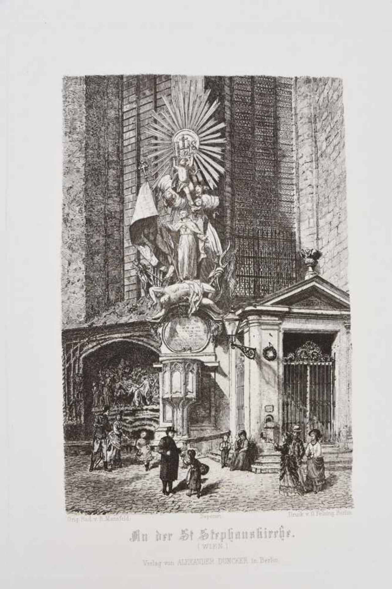 BERNHARD MANNFELD. "Durchs deutsche Land", Originalradierungen, Deutsches Reich 1877 Karl Julius - Bild 5 aus 6