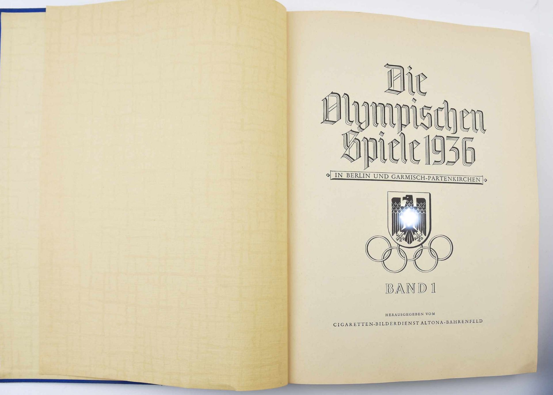 BAND 1 UND 2 (2X) OLYMPIA 1936, gebundene Ausgaben in Blau, Deutschland 1936 Jeweils vollständiger - Bild 2 aus 5