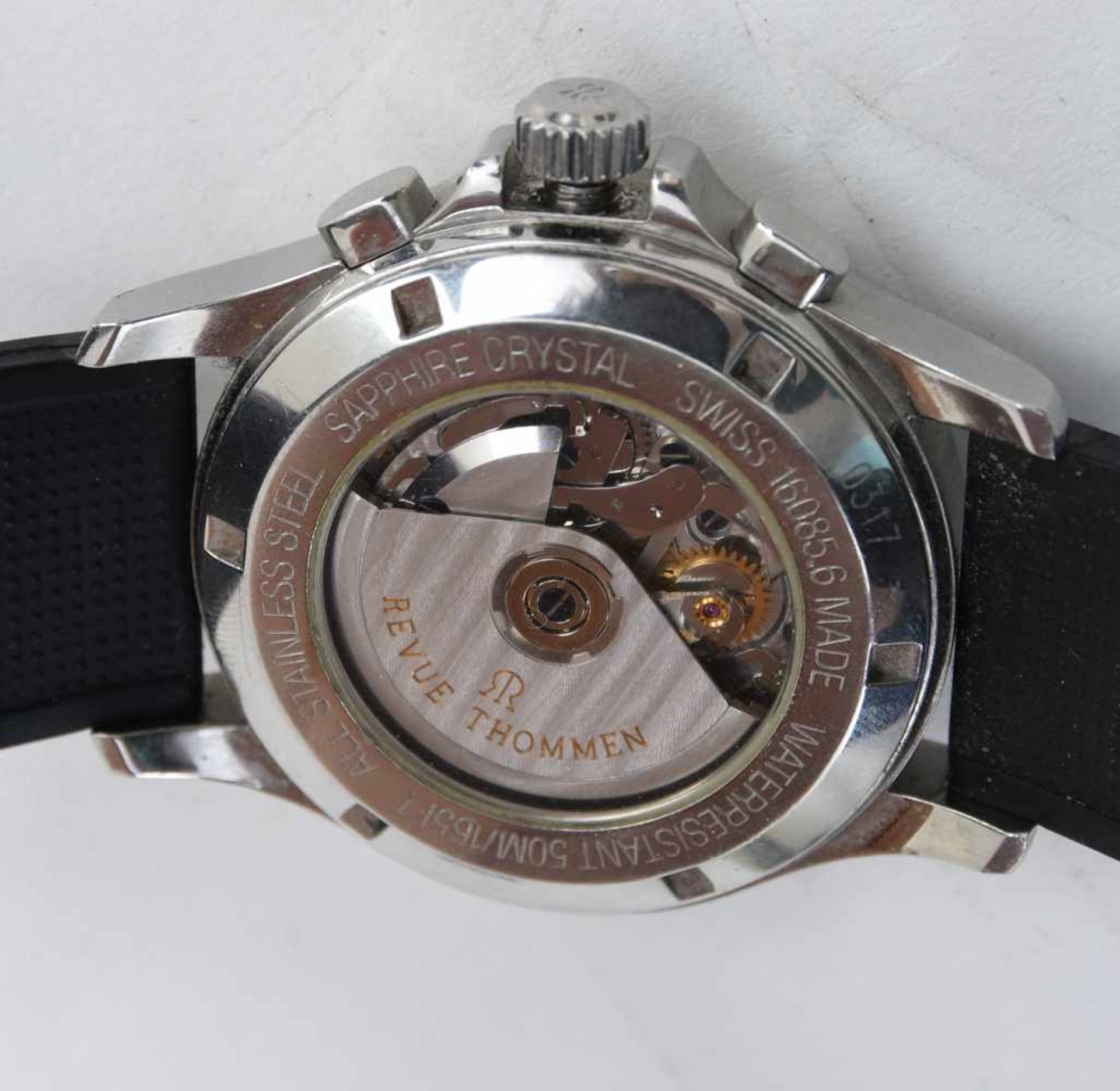 HERRENUHR,"Airspeed Flyback Chronograph Big Date", Revue Thommen, Automatik, Saphir Glas - Bild 2 aus 6