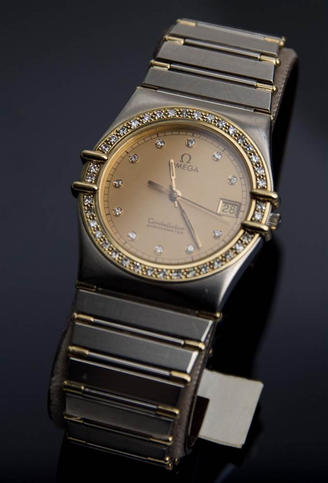 WRISTWATCH, Omega, Constellation. MP: 1450 Material: Stainless Steel + partially gilt Build: 2002 - Bild 4 aus 9