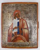 HAUSIKONE "MARIA UND JESUS", Tempera auf Holz, Russland 19. Jahrhundert In Anlehnung an die
