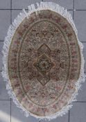 TEPPICH, Kashmar, Kunstseide auf Baumwolle Maße: 120 x 90 cm