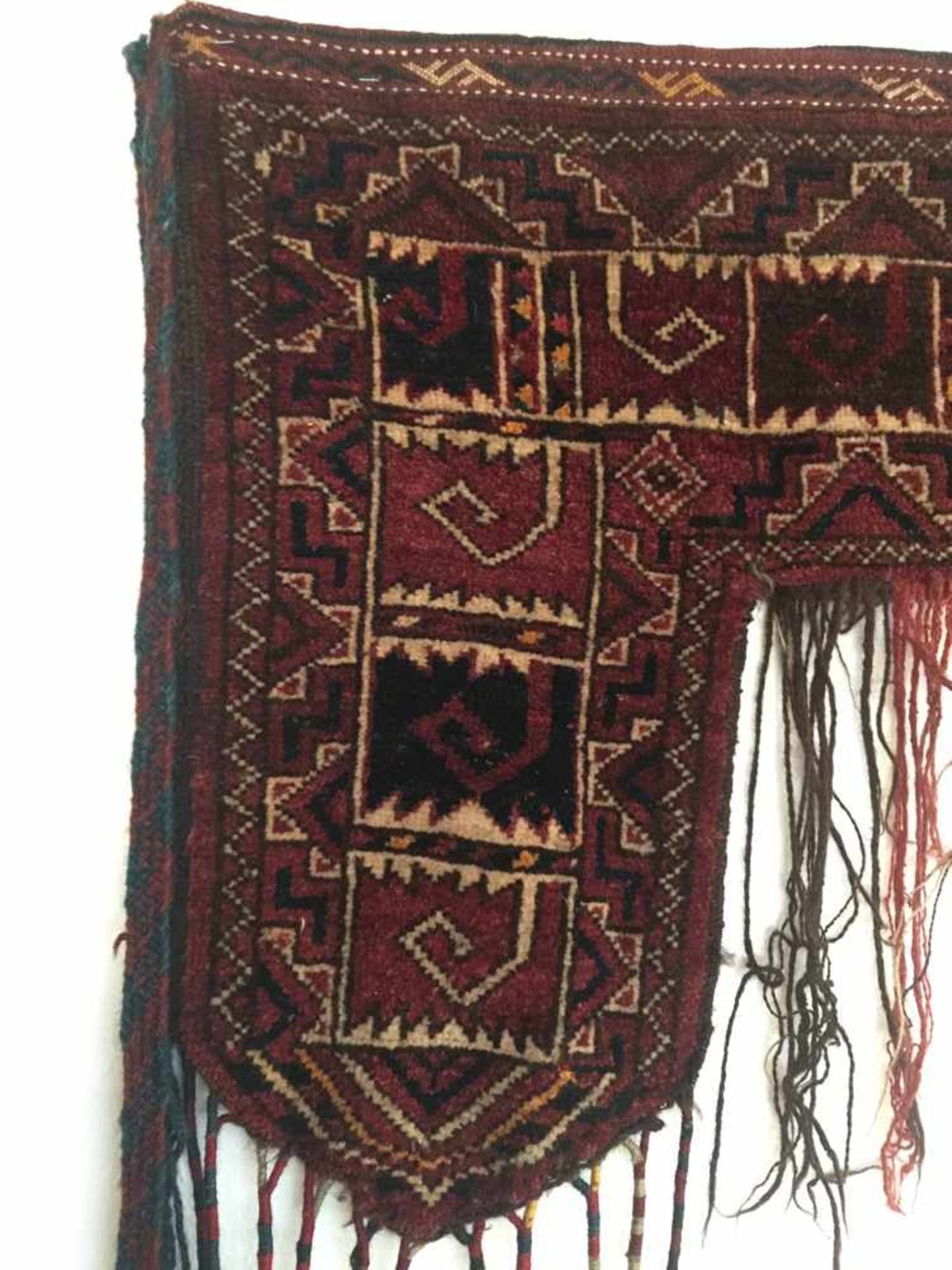 KAPLINUK ERSARI, Wolle und Baumwolle, Turkmenistan um 1900 Maße: 190 x 146 cm, Zustand 1. - Bild 2 aus 3