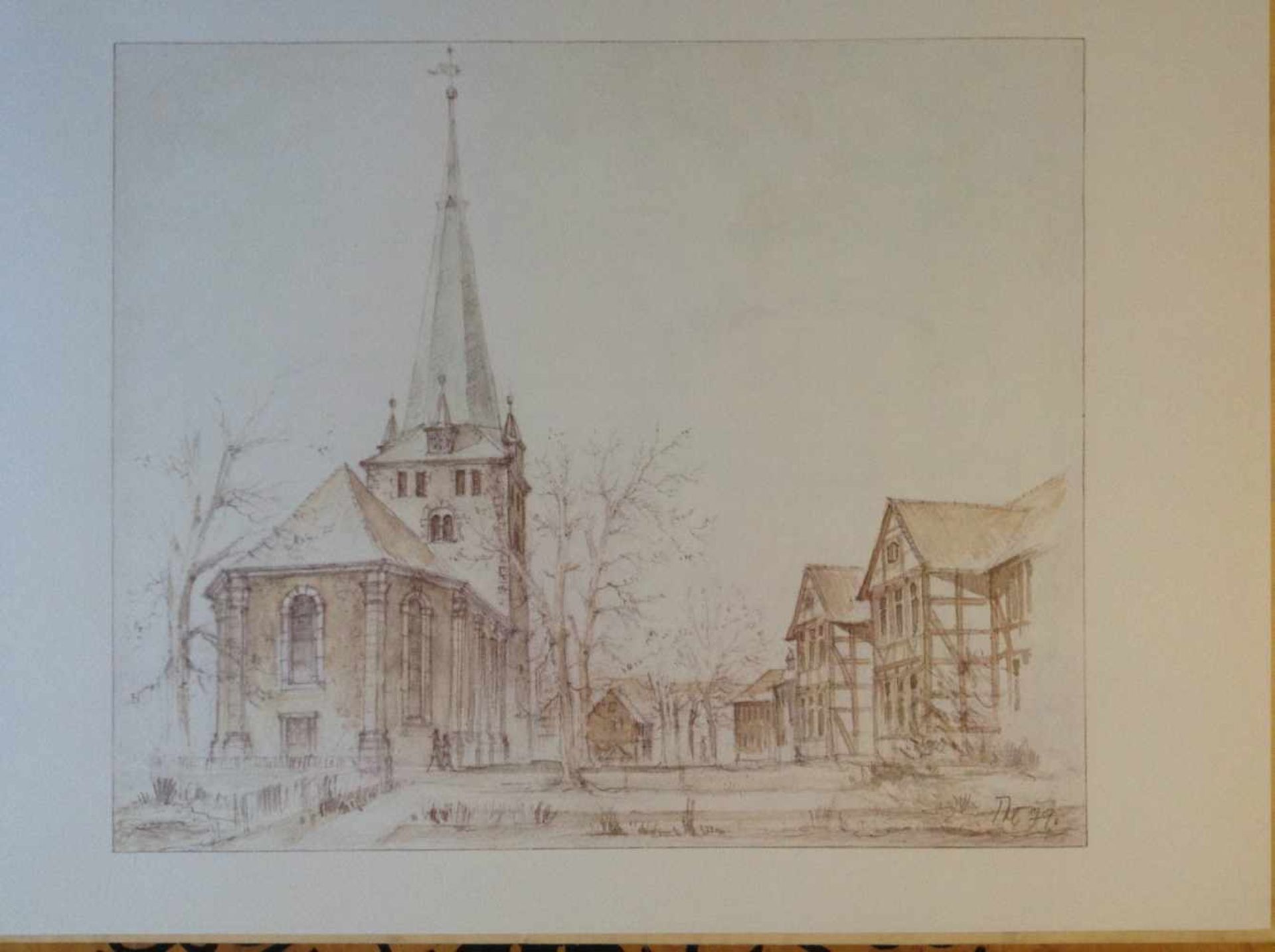 WERNER TRAEGER, "Kirchenbauten aus Braunschweig", Aquarellierte Zeichnungen Herausgegeben vom - Bild 2 aus 5