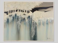 STEPHEN KAYE,"Mixed", Öl/Mischtechnik auf Leinwand, gerahmt und signiert US- amerikanischer Maler