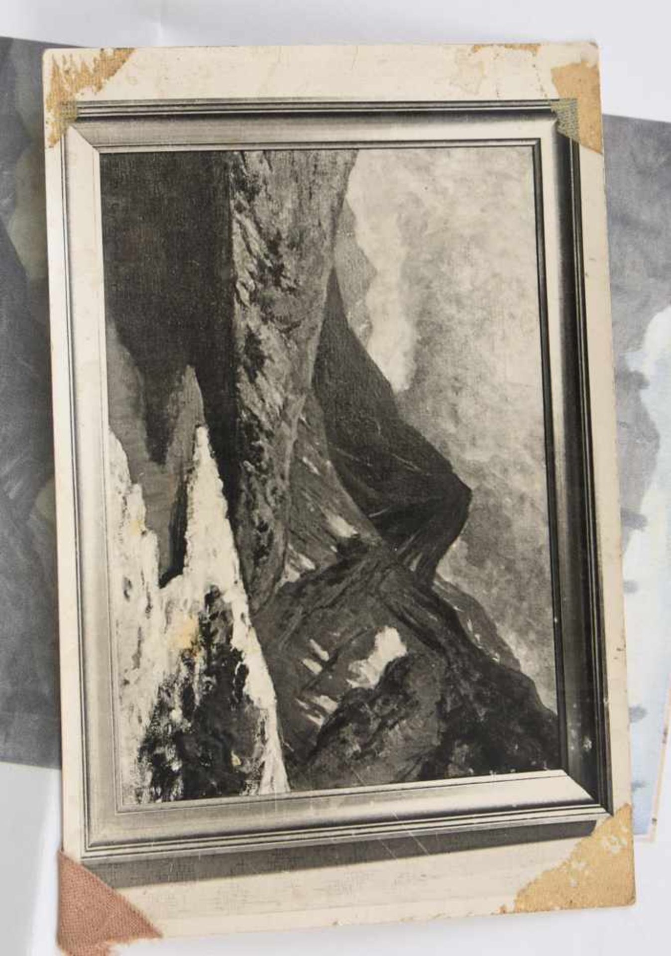 OTTO GAMPERT. "Schneeschmelze am Berninapass", Öl auf Leinwand, signiert Gemälde des Schweizer - Bild 5 aus 6