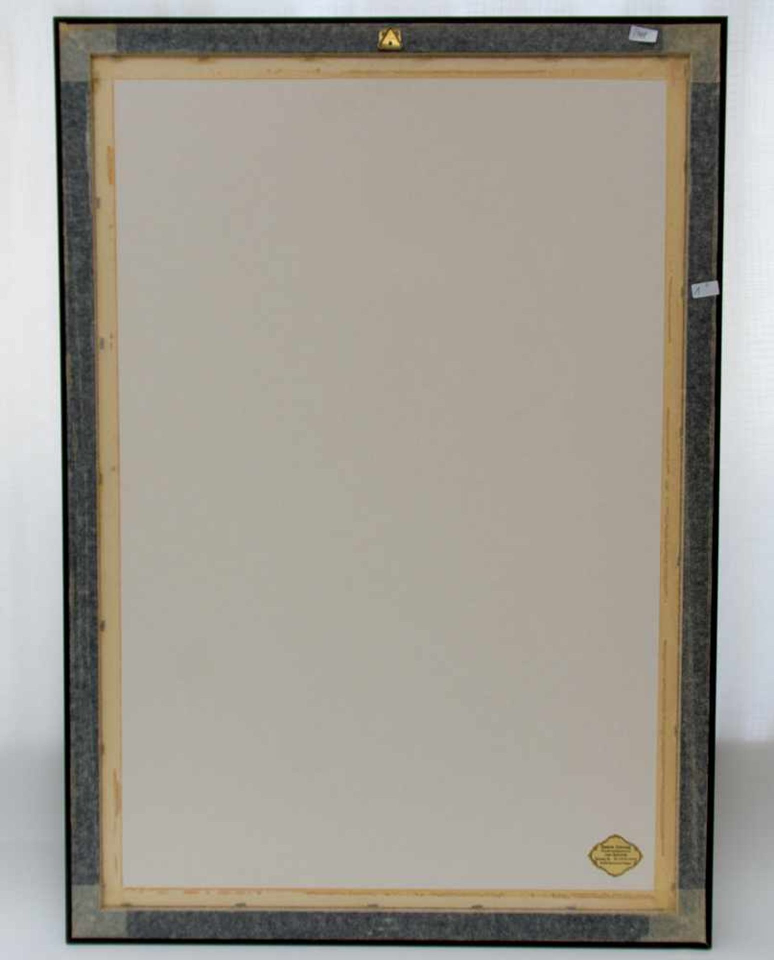PERSISCHE SEIDENMALEREI, polychrom figural und ornamental bemalter Seidenstoff, hinter Glas - Bild 5 aus 5