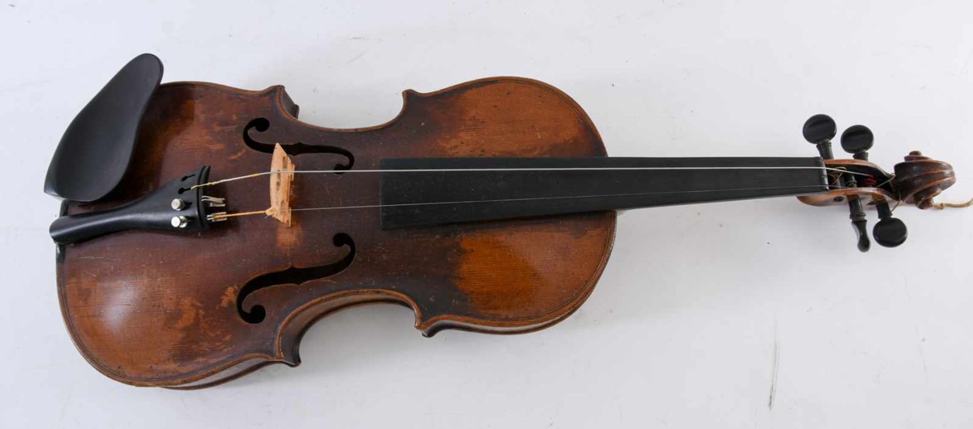FRANCESCO RUGGERI. Nach. Geige mit Bogen und Kasten,Modell von 1676, um 1900 Wohl um 1900 - Bild 2 aus 9