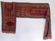 HÄUPTLINGSAHNEN, Palepai Ship Cloth Sumatra, 19. Jahrhundert Palepai Ship Cloth Sumatra Maße: 56 x