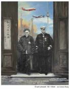 CANTRAN ZHANG, "Otto von Bismarck und der General Li Hongzhang( II)", Öl auf Leinwand, signiert
