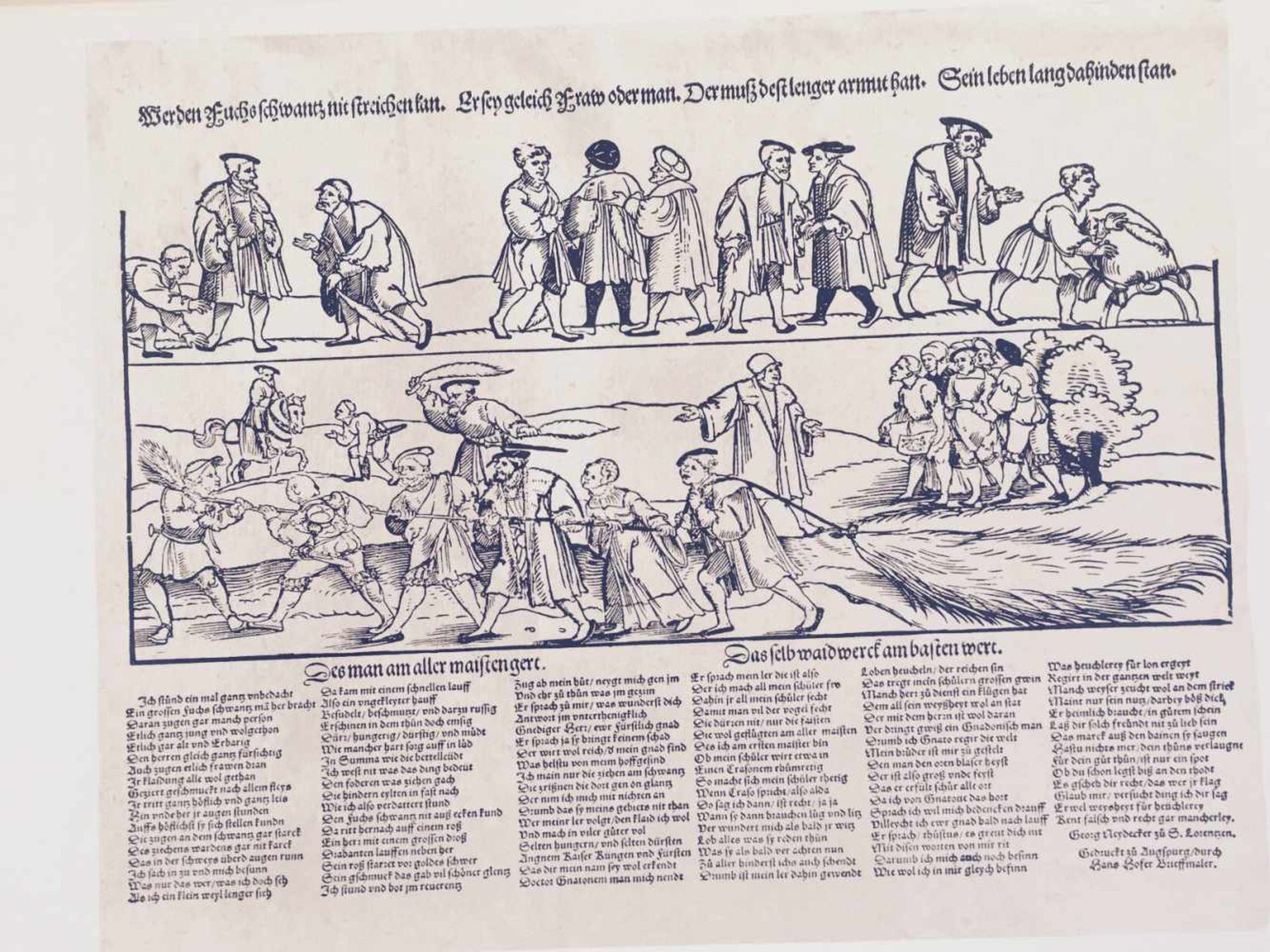 "FLUGBLÄTTER DER REFORMATION UND DES BAUERNKRIEGES", 50 teils kolorierte Blätter in Mappe,DDR 1975 - Bild 2 aus 8