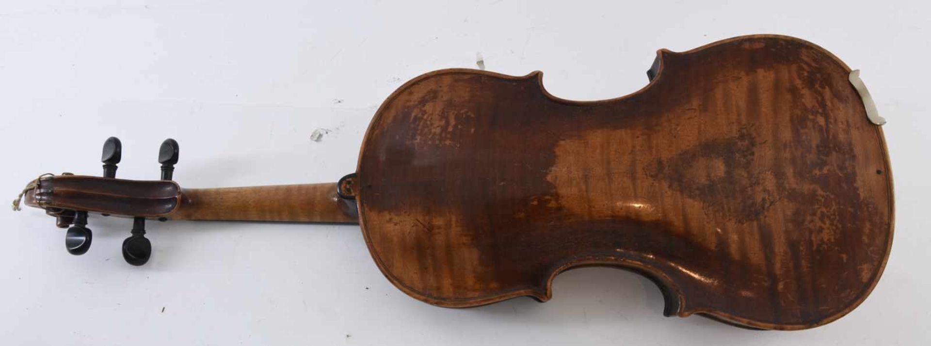 FRANCESCO RUGGERI. Nach. Geige mit Bogen und Kasten,Modell von 1676, um 1900 Wohl um 1900 - Bild 4 aus 9