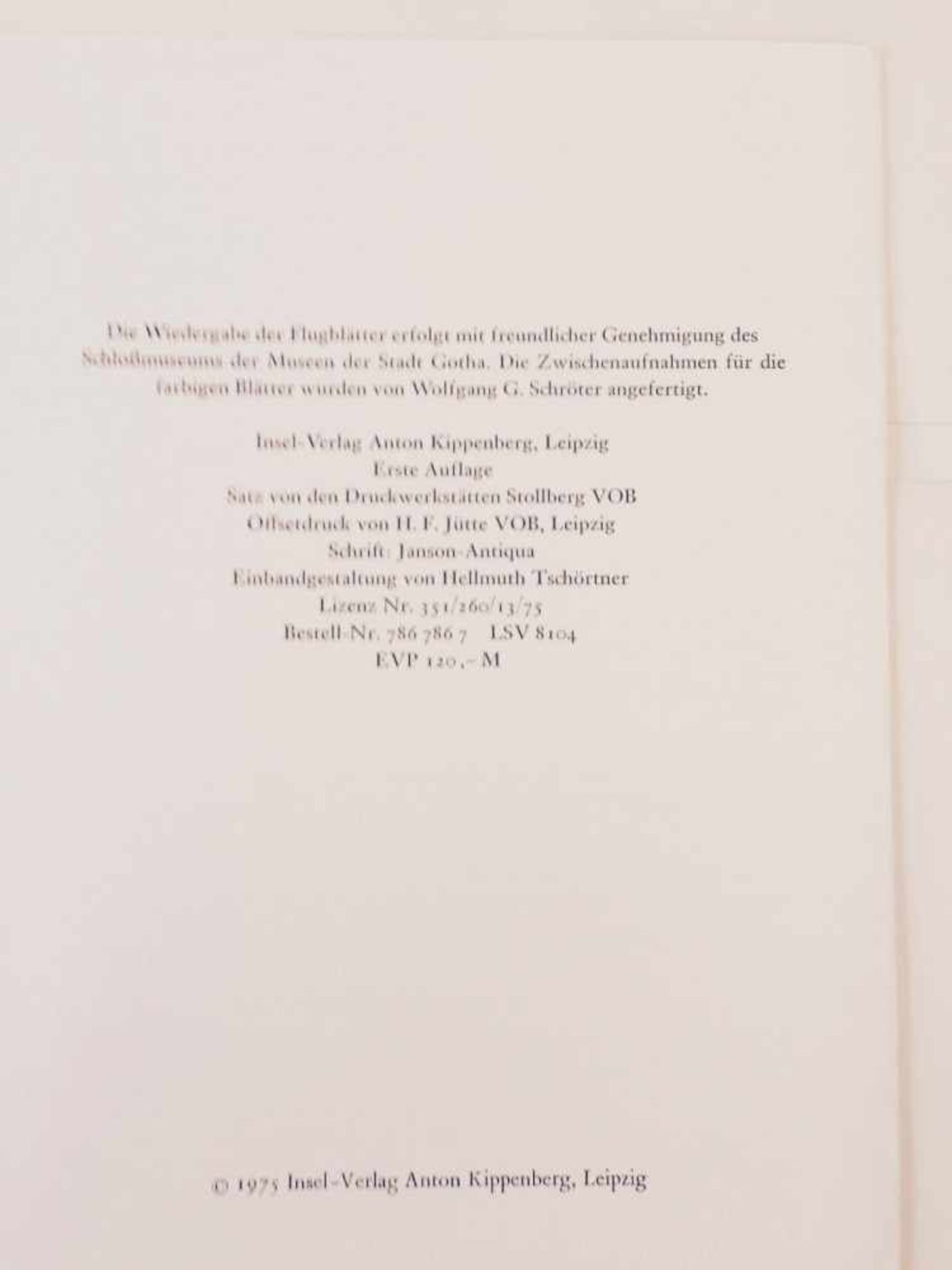 "FLUGBLÄTTER DER REFORMATION UND DES BAUERNKRIEGES", 50 teils kolorierte Blätter in Mappe,DDR 1975 - Bild 5 aus 8