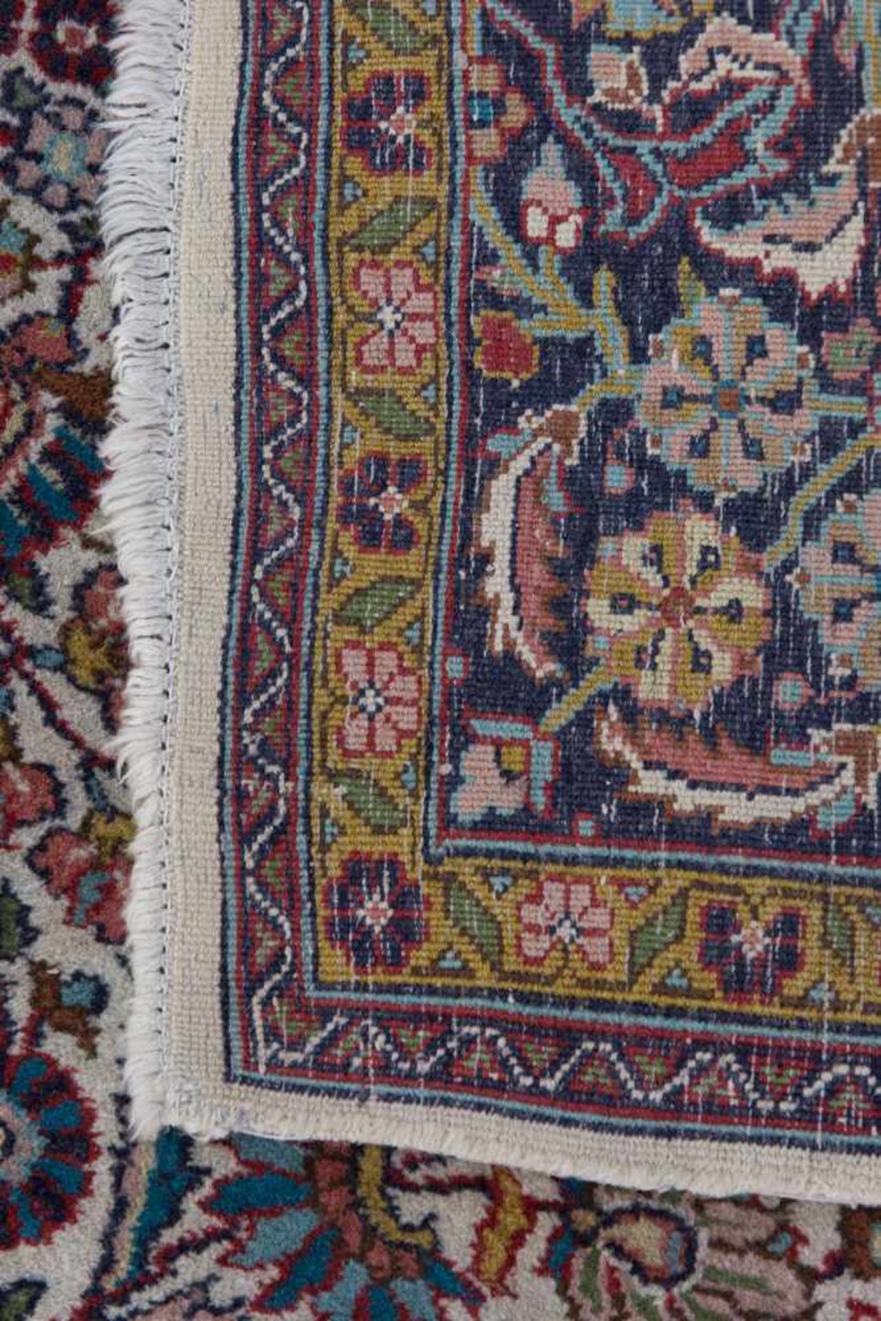 TEPPICH, Kashmar, Wolle auf Baumwolle ca. 1990 Maße: 187 x 124 cm - Bild 2 aus 2