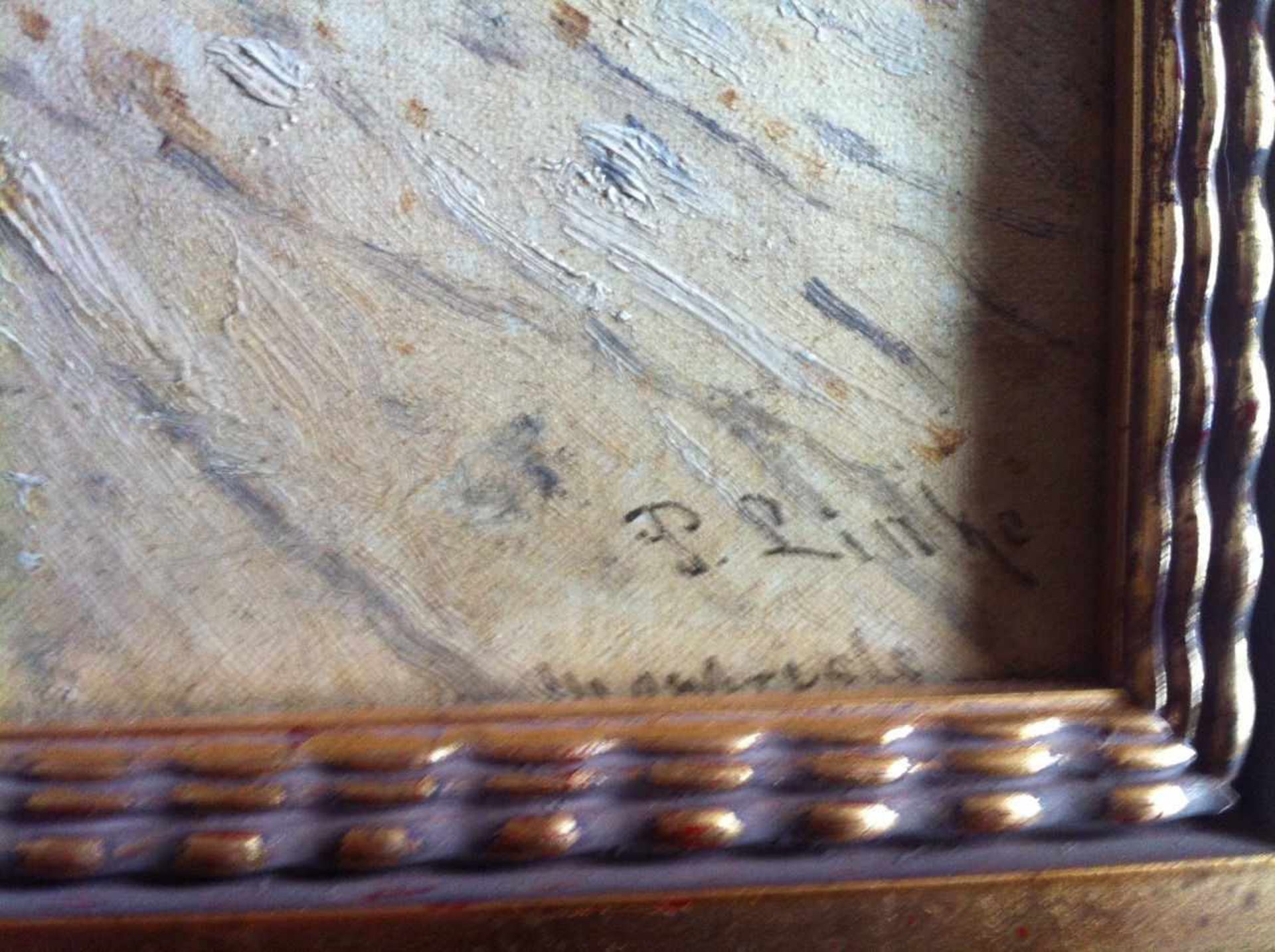 PAUL RUDOLF LINKE, "Blick auf Monreale", Öl auf Leinwand, gerahmt, signiert und datiert Blick auf - Bild 5 aus 5