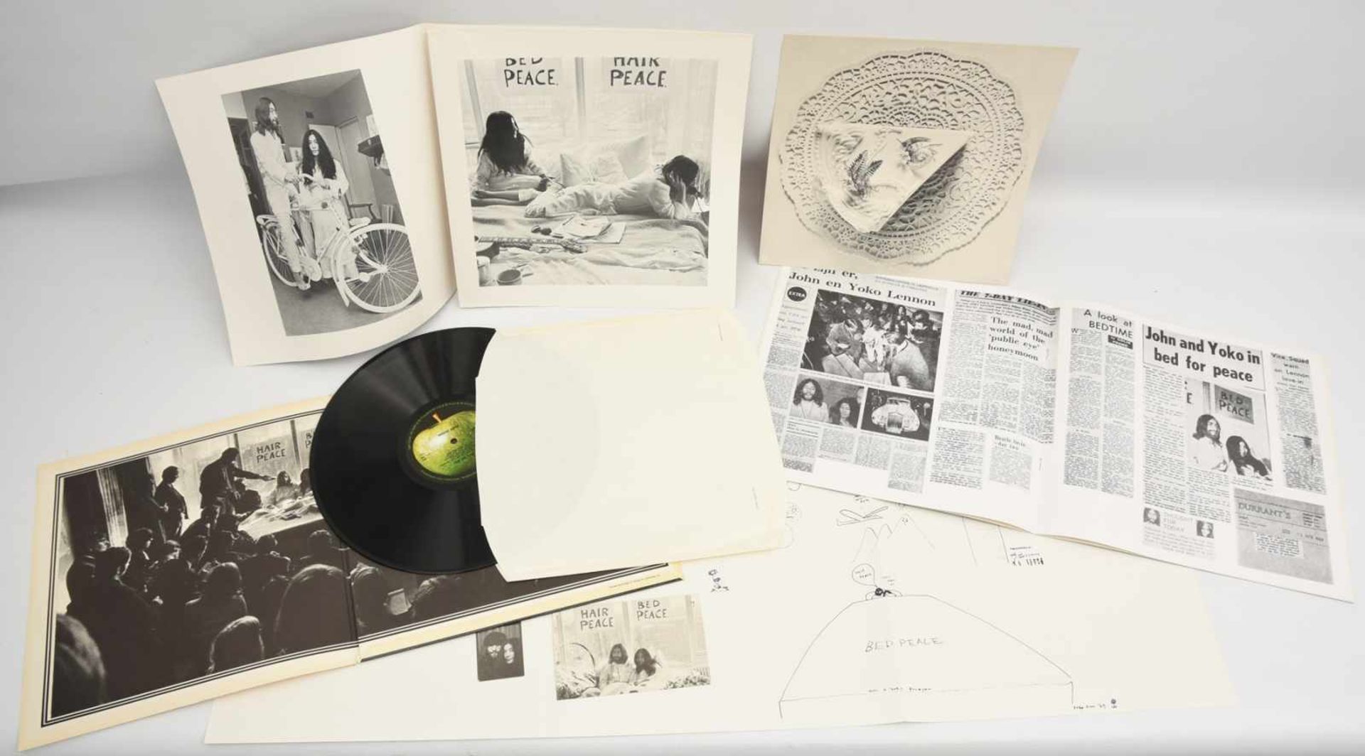THE BEATLES- JOHN LENNON & YOKO ONO: THE WEDDING ALBUM+ CALENDAR, UK 1969/1970 LP "The Wedding - Bild 3 aus 4