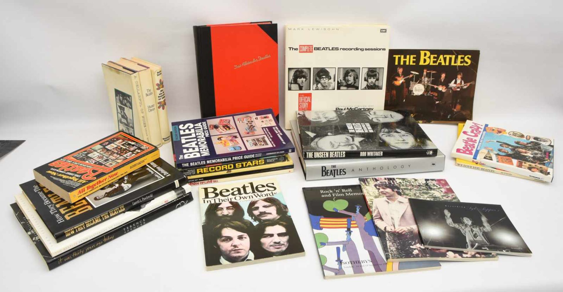 THE BEATLES- BOOKS 3: Sammlung von Monografien, Bildbänden, Fanbüchern, UK/USA/BRD 1960er-1990er-