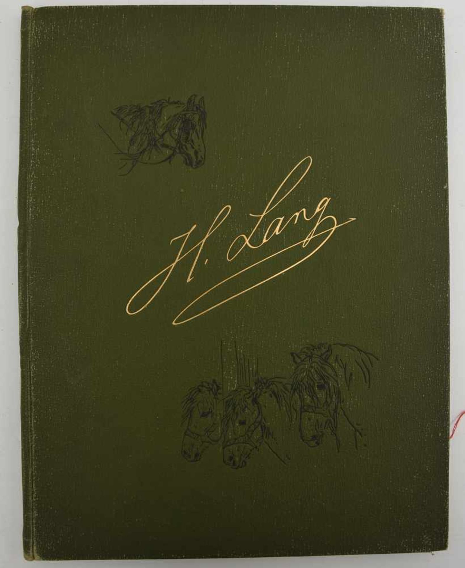 HEINRICH LANG, "Mappe mit 10 Zeichnungen", signiert, um 1890 Heinrich Lang (1838-1891), 10 in seinen
