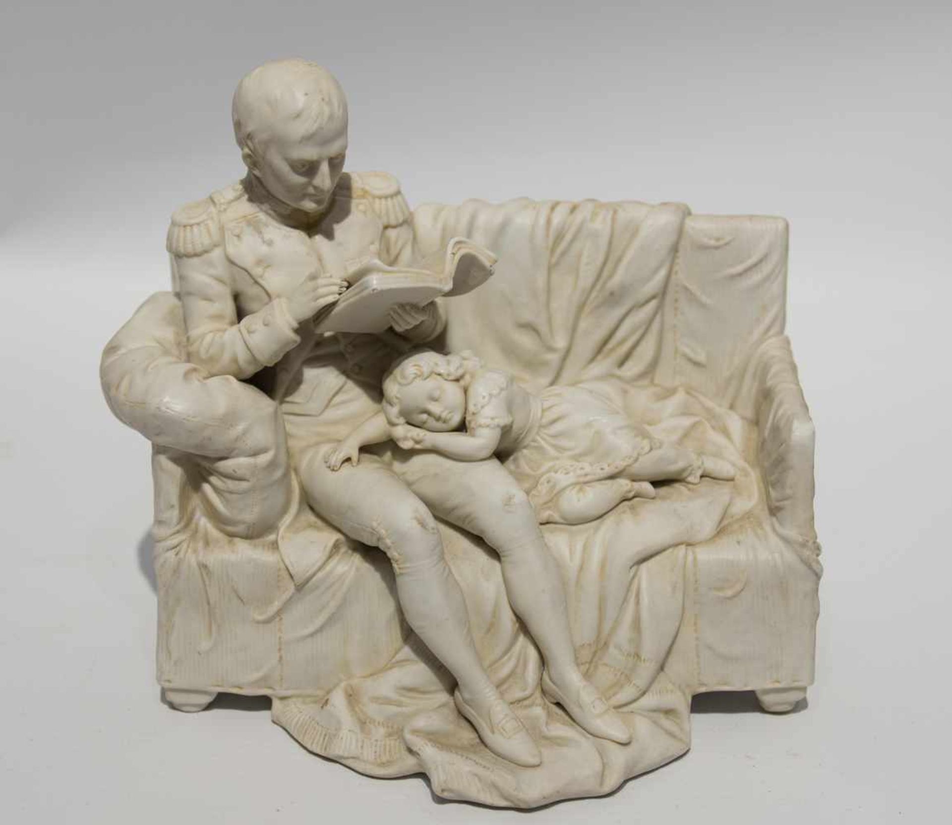 SCHEIBE ALSBACH PORZELLAN,"Napoléon und sein Sohn"", Biscuitporzellan gepinnt, 19. Jahrhundert Der - Bild 8 aus 8