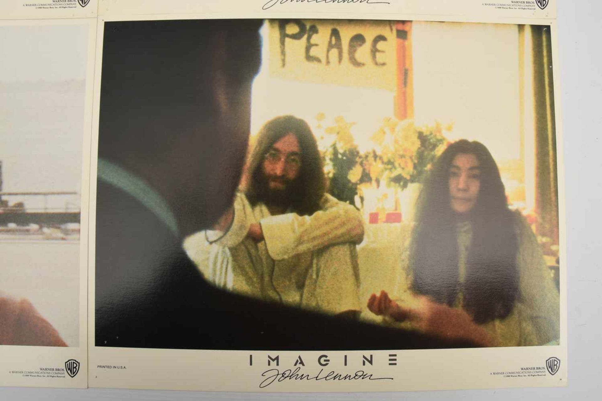 THE BEATLES- JOHN LENNON: SPEACIAL FEATURE &" IMAGINE" MOVIE THEATRE LOBBY CARDS, USA 1985/1988 - Bild 6 aus 9