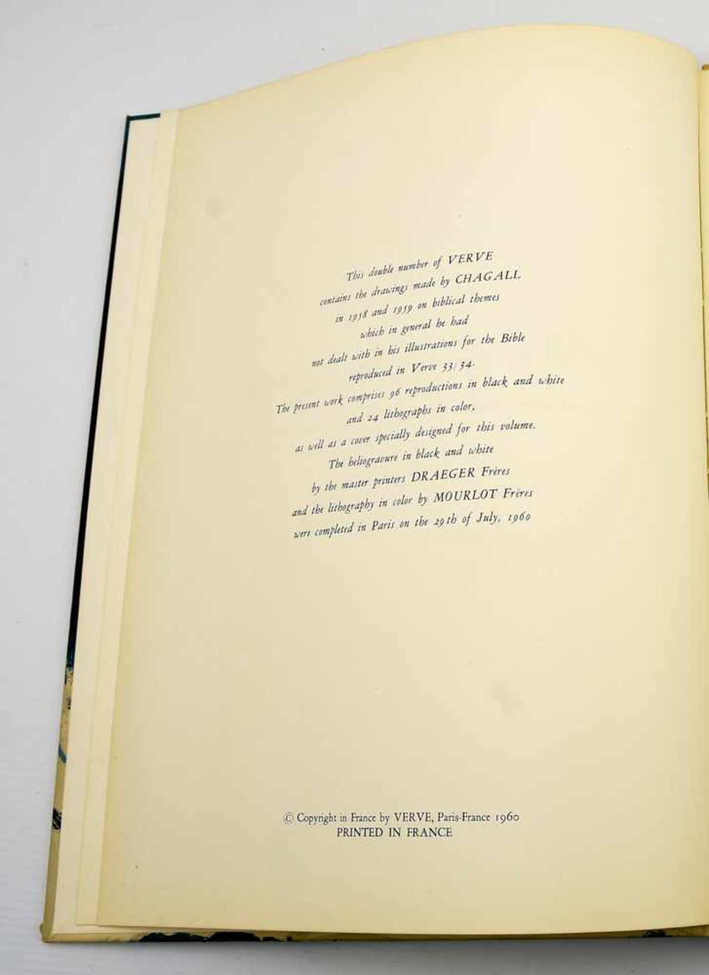 MARC CHAGALL "DRAWINGS FOR THE BIBLE", limitierte Ausgabe Frankreich 1960 Limitierte Ausgabe (No. - Bild 8 aus 9