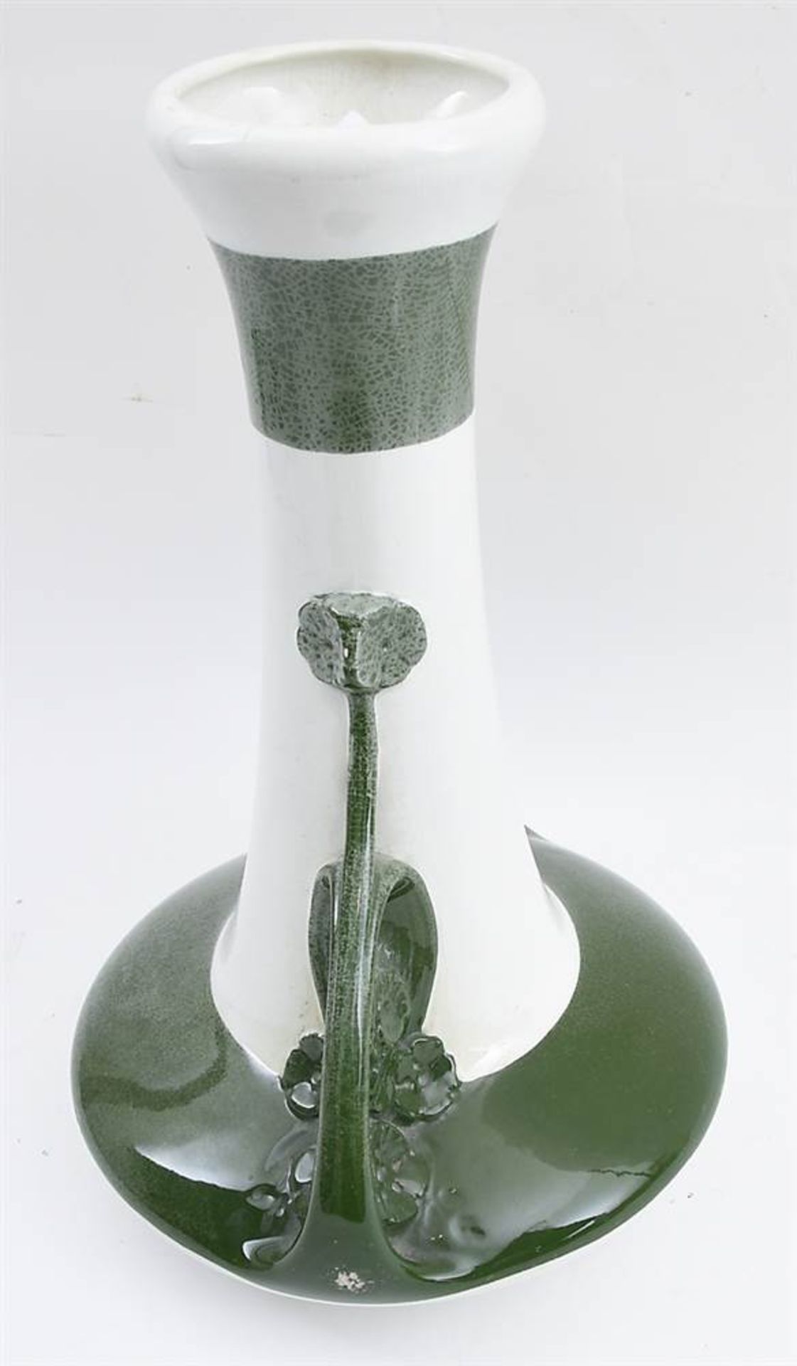 KELLER ET GUERIN (K ET G) LUNÉVILLE. Art Nouveau- Vase, bemalte und glasierte Keramik, gemarkt, - Bild 2 aus 3