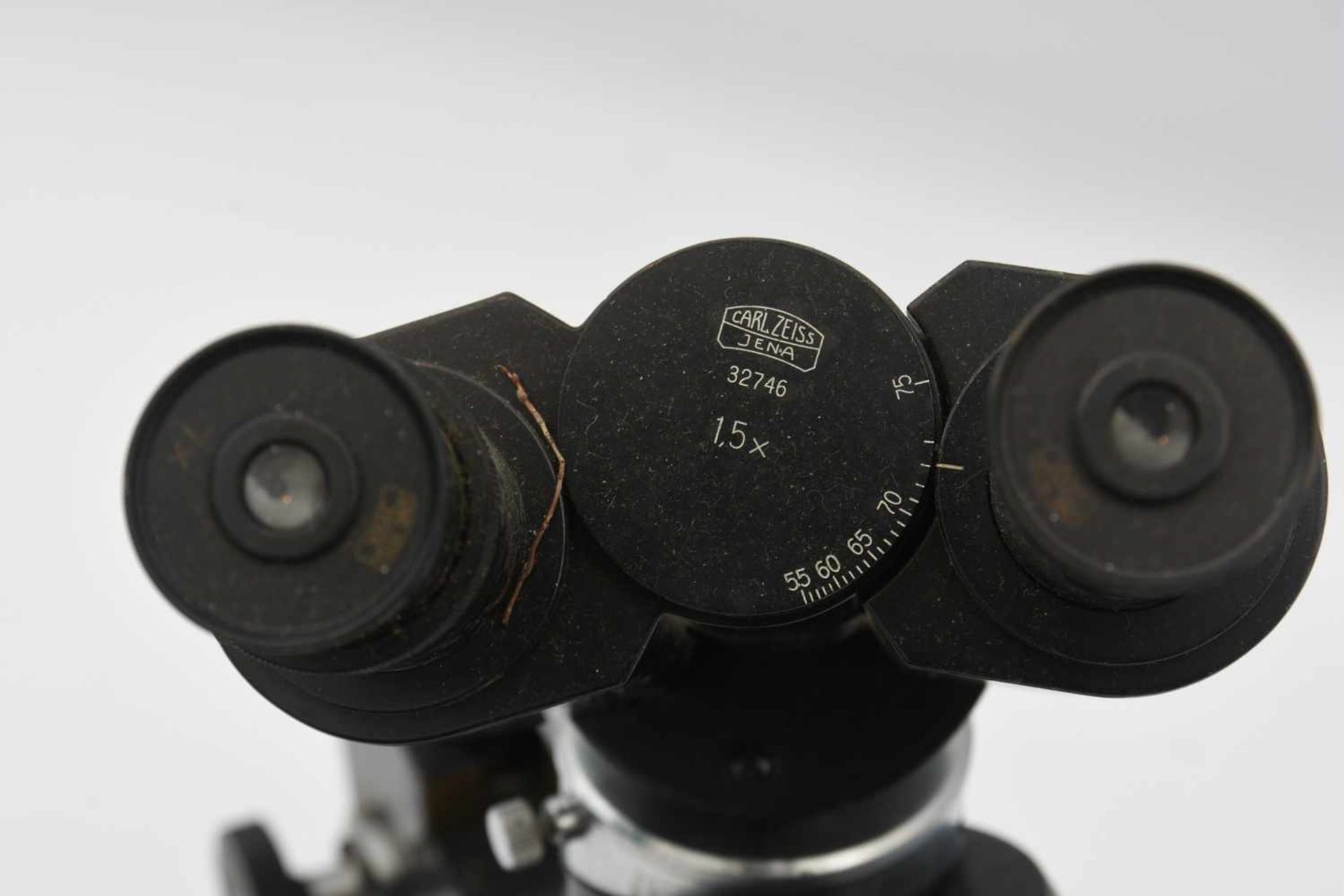 ZEISS MIKROSKOP, Binokulartubus, Deutschland Mitte 20. Jahrhundert Schwarzes Mikroskop der Firma - Bild 2 aus 8