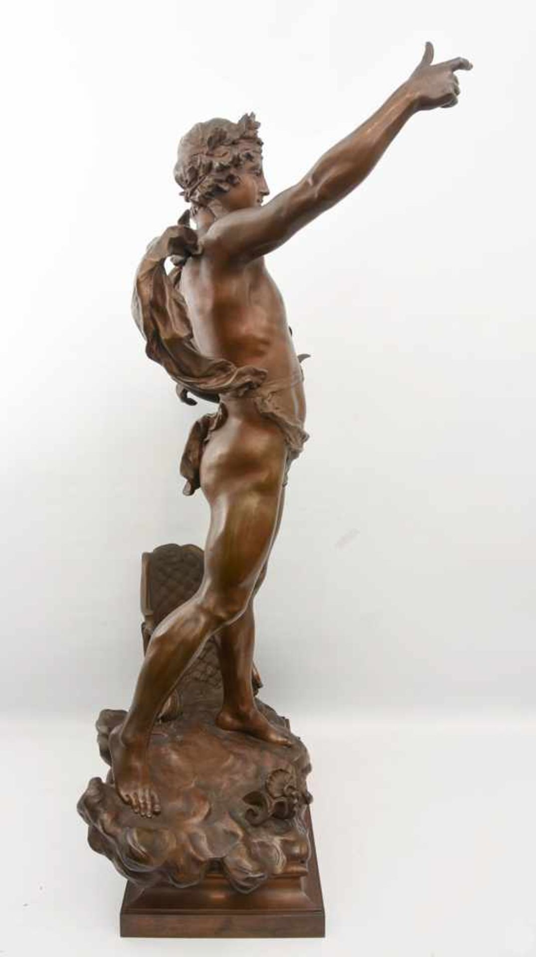 CLÈMENT LÉOPOLD STEINER, "APOLLON", Bronzeguss, signiert und gestempelt, Frankreich um 1890 - Bild 16 aus 34