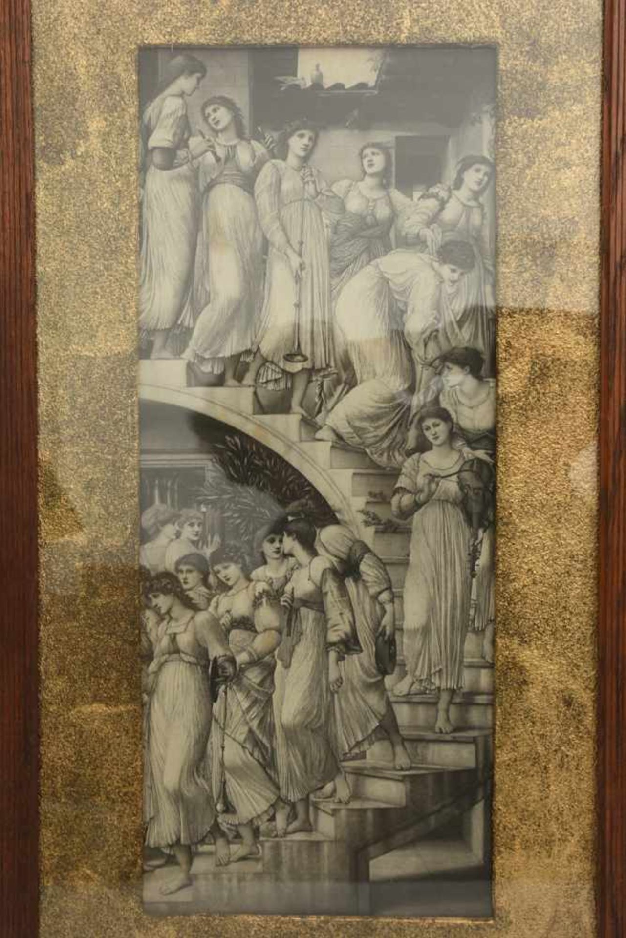 DREI GRAFIKEN NACH EDWARD BURNE-JONES, hinter Glas gerahmt, 1. Viertel 20. Jahrhundert Drei nach - Bild 4 aus 6