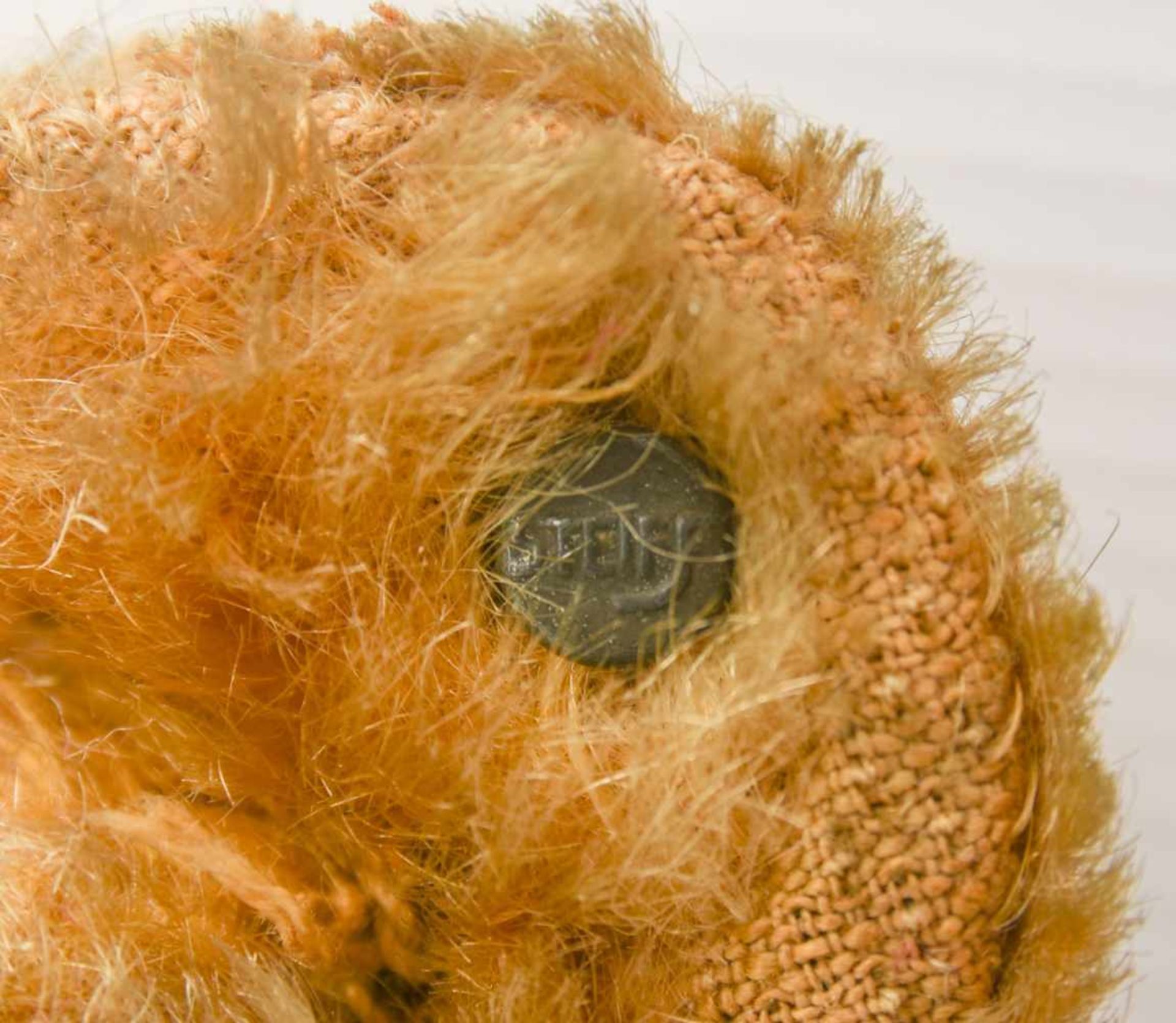 STEIFF TEDDYBÄR, Mohair/Stoff, Knopf im linken Ohr, Deutsches Reich um 1910 Teddybär der Firma - Bild 3 aus 5