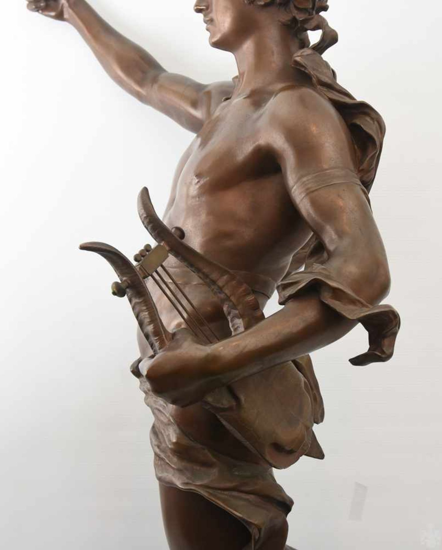 CLÈMENT LÉOPOLD STEINER, "APOLLON", Bronzeguss, signiert und gestempelt, Frankreich um 1890 - Bild 5 aus 34