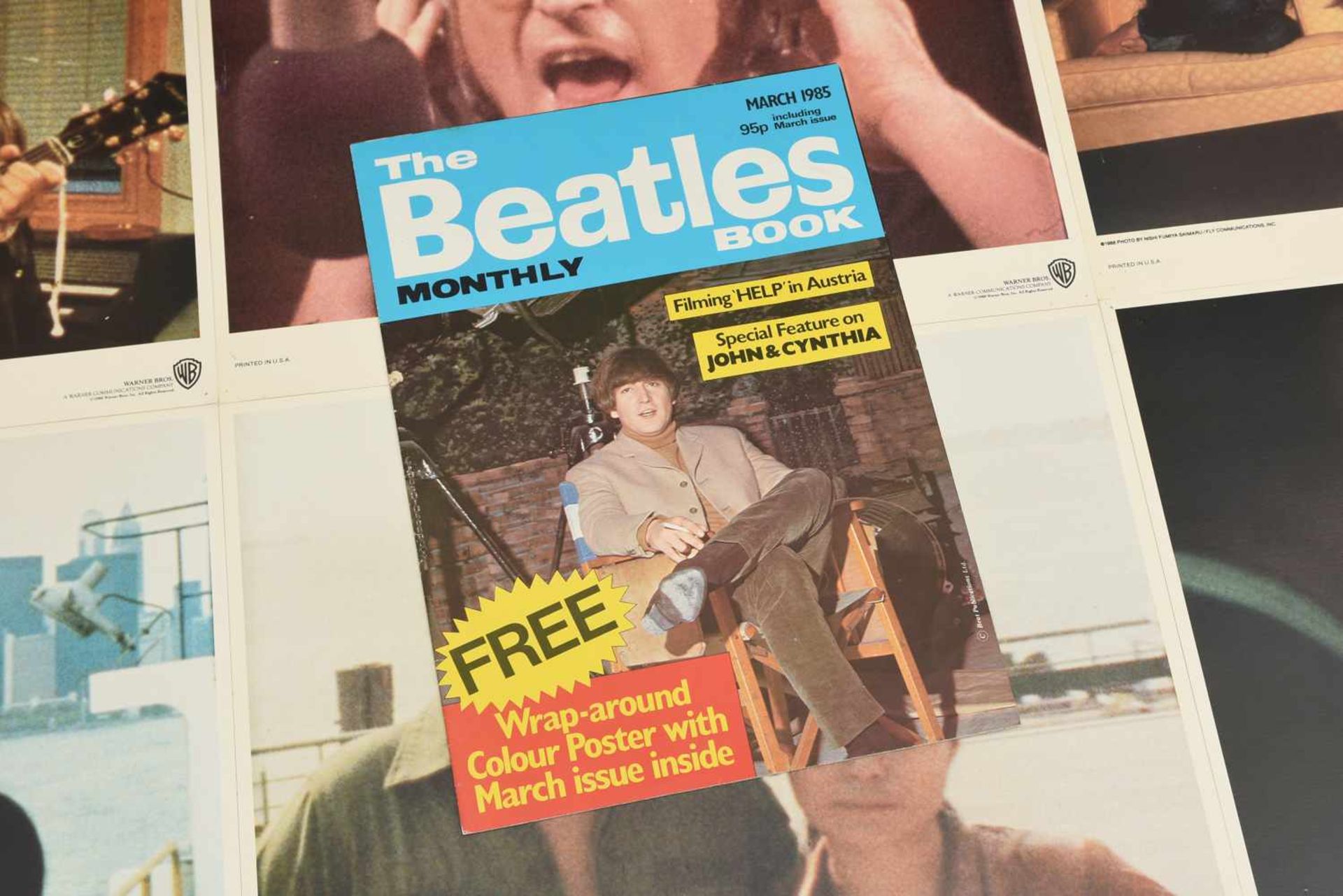 THE BEATLES- JOHN LENNON: SPEACIAL FEATURE &" IMAGINE" MOVIE THEATRE LOBBY CARDS, USA 1985/1988 - Bild 3 aus 9