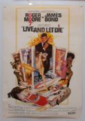 THE BEATLES- POSTER 5: PAUL MCCARTNEY,"LIVE AND LET DIE" Original Movie Poster,BeNeLux 1973 Original