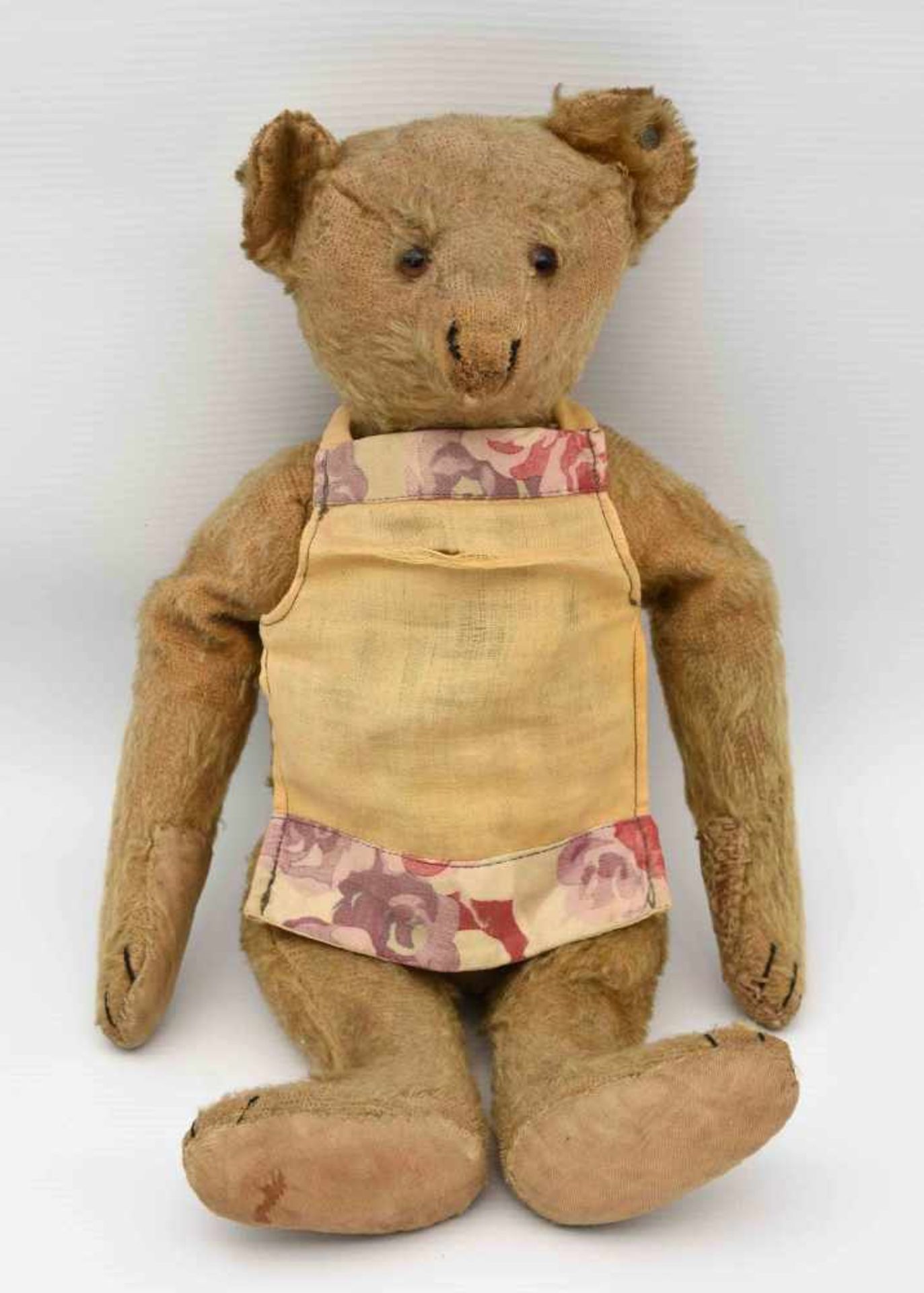 STEIFF TEDDYBÄR, Mohair/Stoff, Knopf im linken Ohr, Deutsches Reich um 1910 Teddybär der Firma