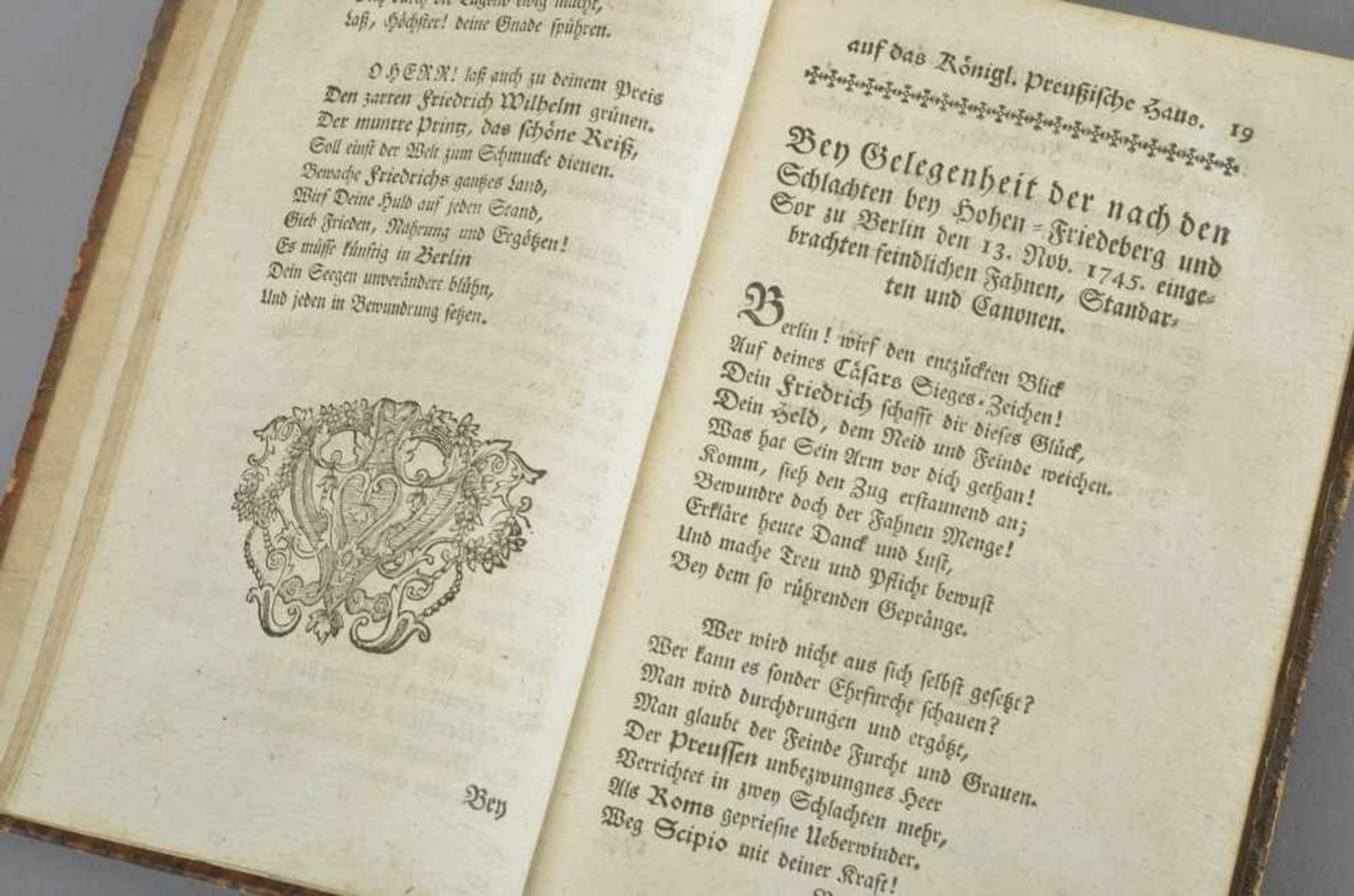Band J.B. Krause: "Huldigungsgedichte an Georg Ditlof von Arnim, Berlin ca. 1751, Eigenverlag, - Bild 4 aus 4