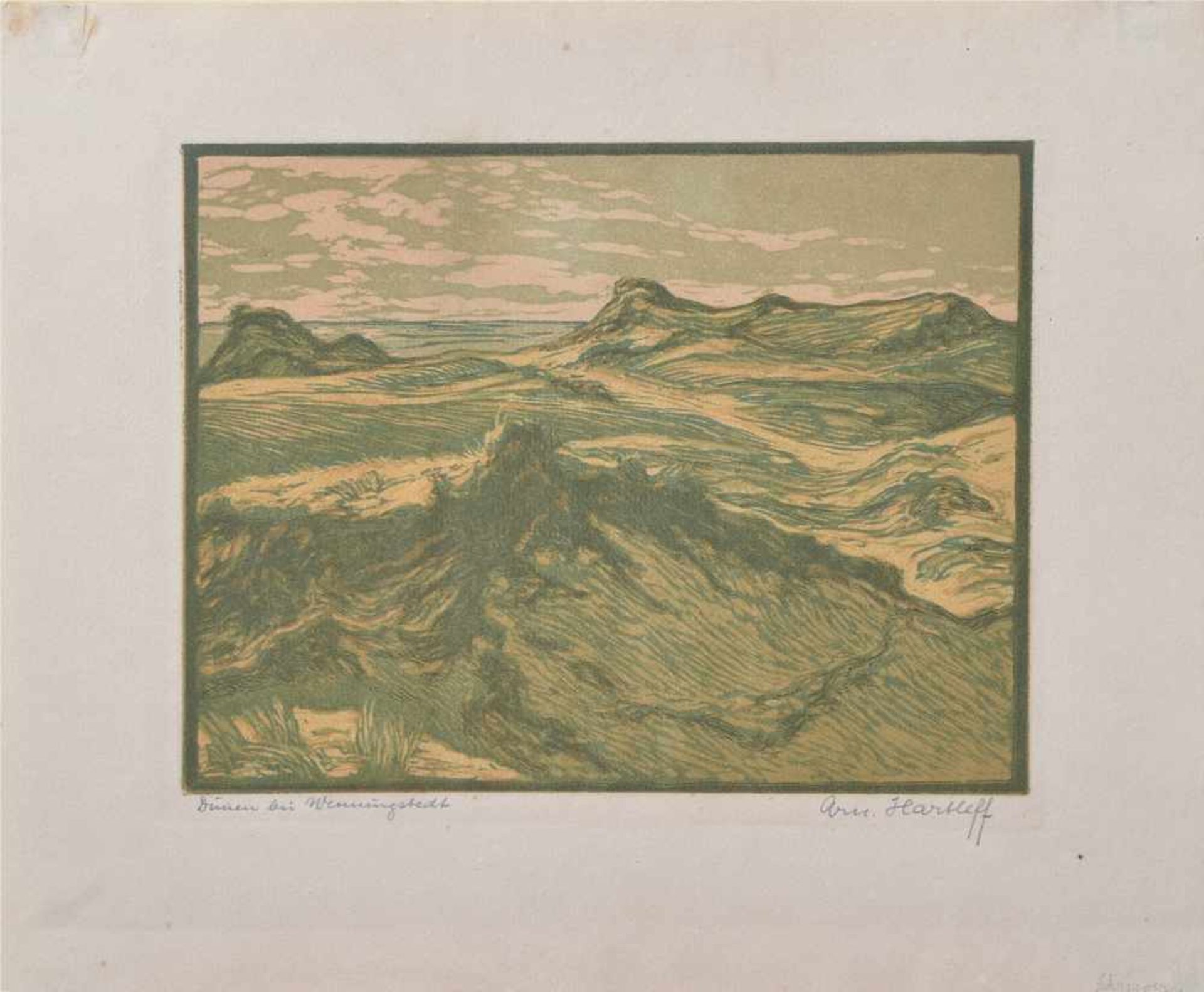 5 Diverse Graphiken: Israels, Jozef (1824-1911) "Kinder an der Düne", Radierung, 10x15cm, Harleff, - Image 5 of 6