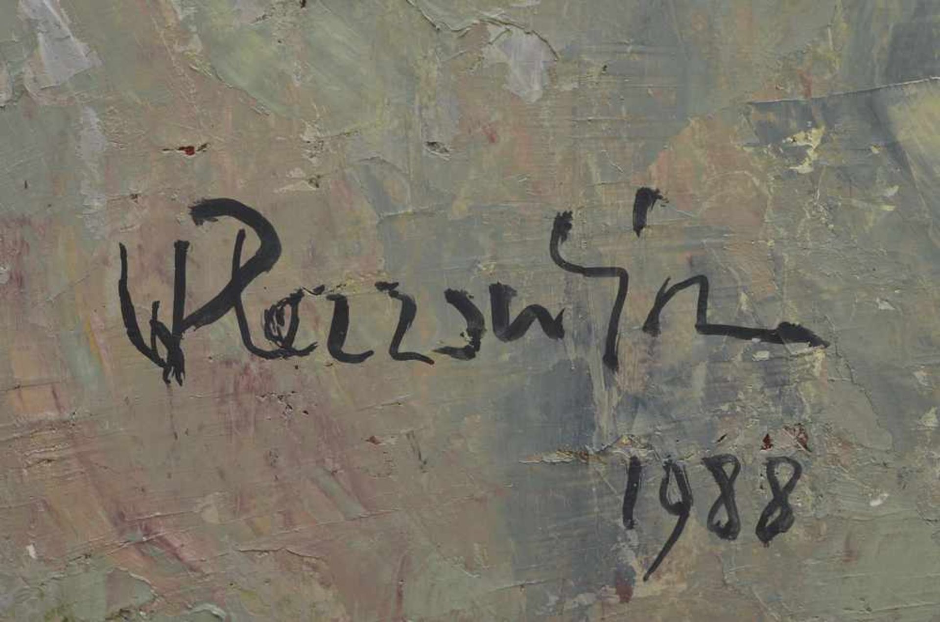 Perraudin, Wilfrid (1912-2006) "In Andalousien" 1968, Öl/Leinwand, u.l.sign., 101x146cm - Bild 2 aus 3