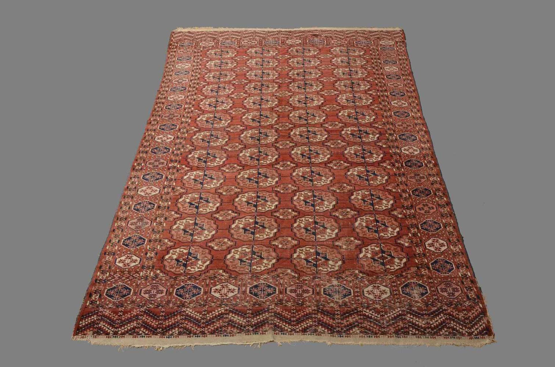 Tekke Turkmene Hauptteppiche, um 1900, 345x230/210cm