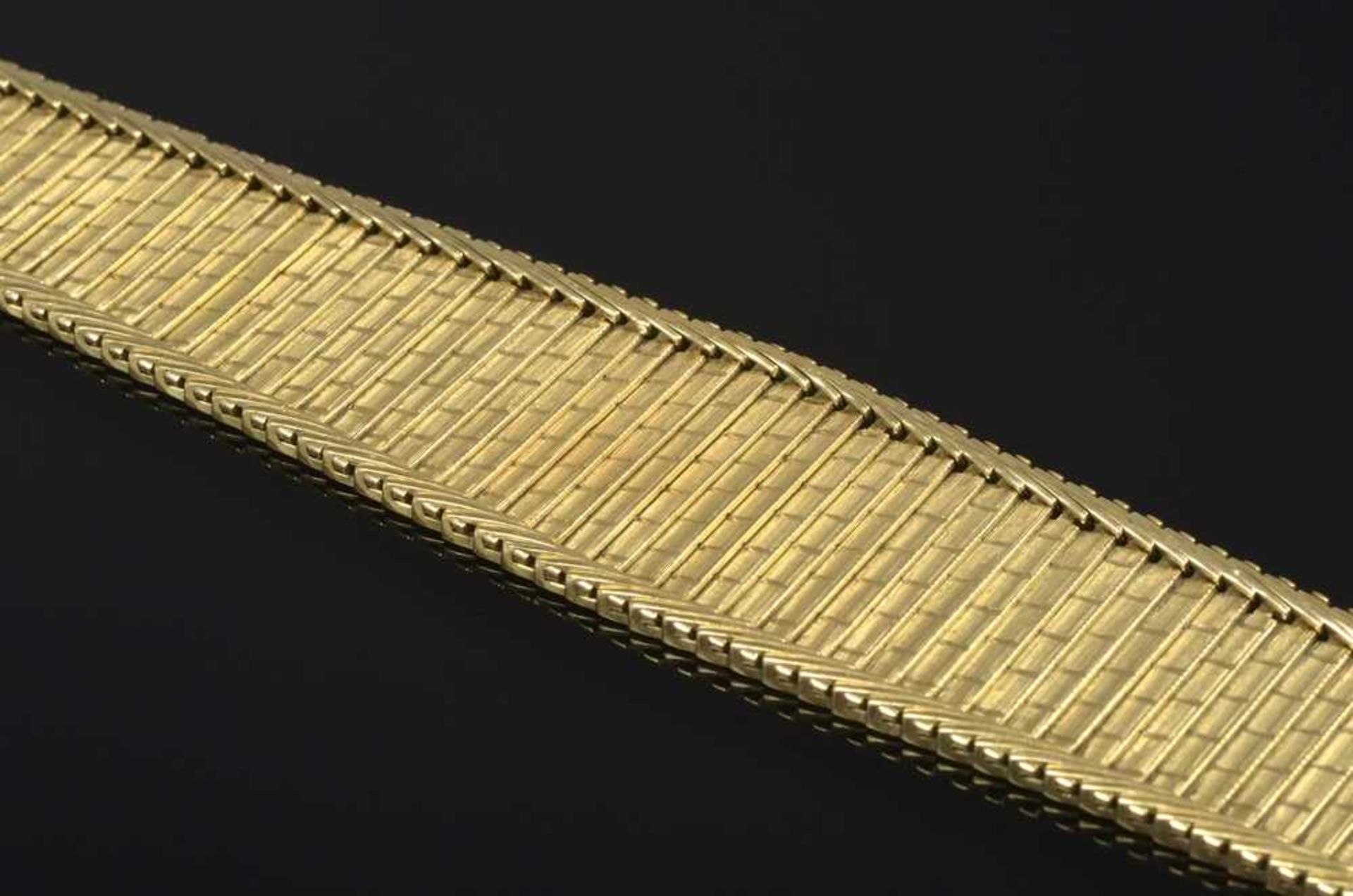Armband, in der Mitte sich verbreiternd, GG 750, 50g, 20,5cm - Bild 2 aus 3