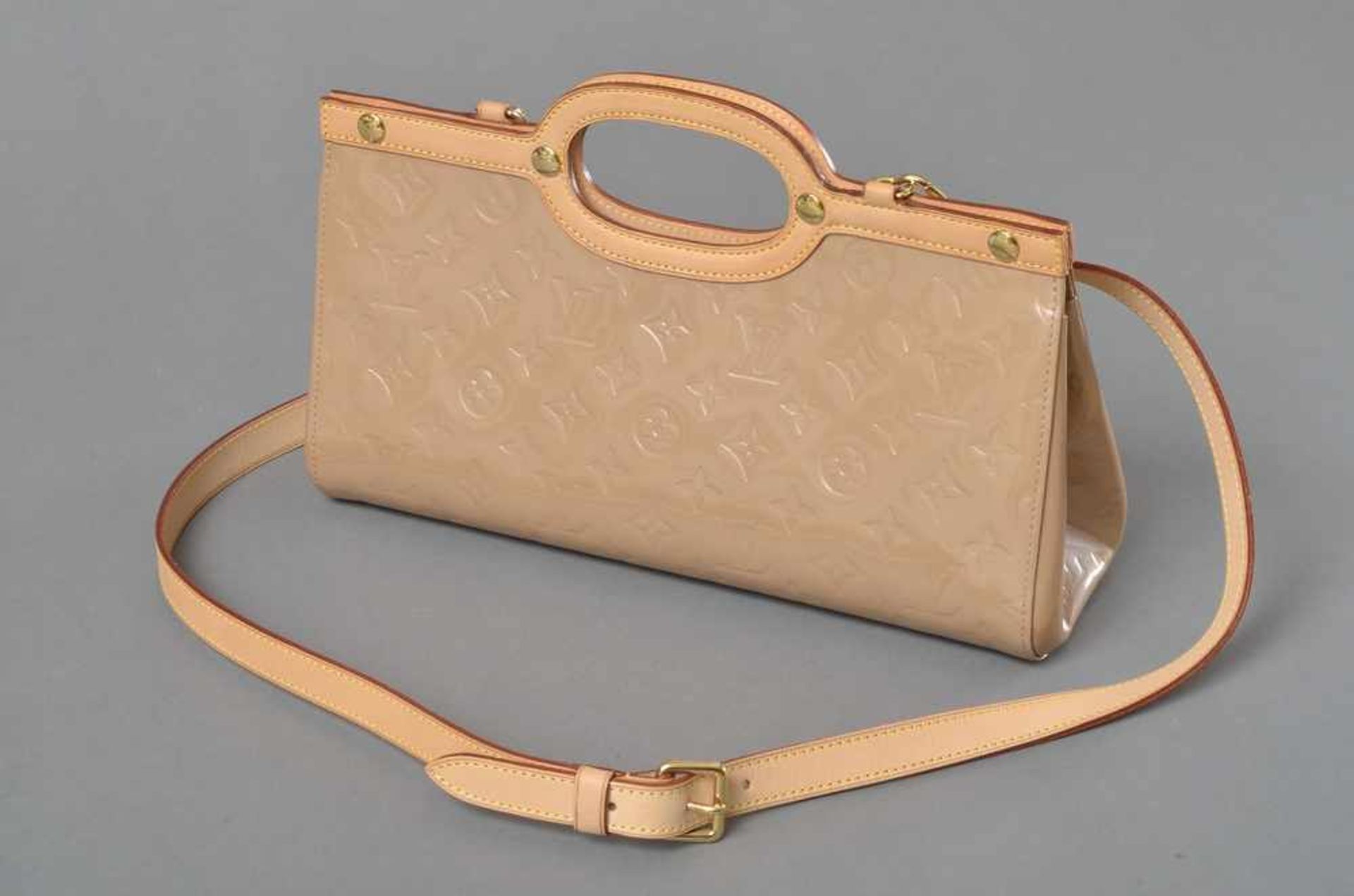 Louis Vuitton "Roxbury Drive Bag" Tasche mit Schulterriemen, Monogram Vernis, Noisette, Nr. LM 0055,