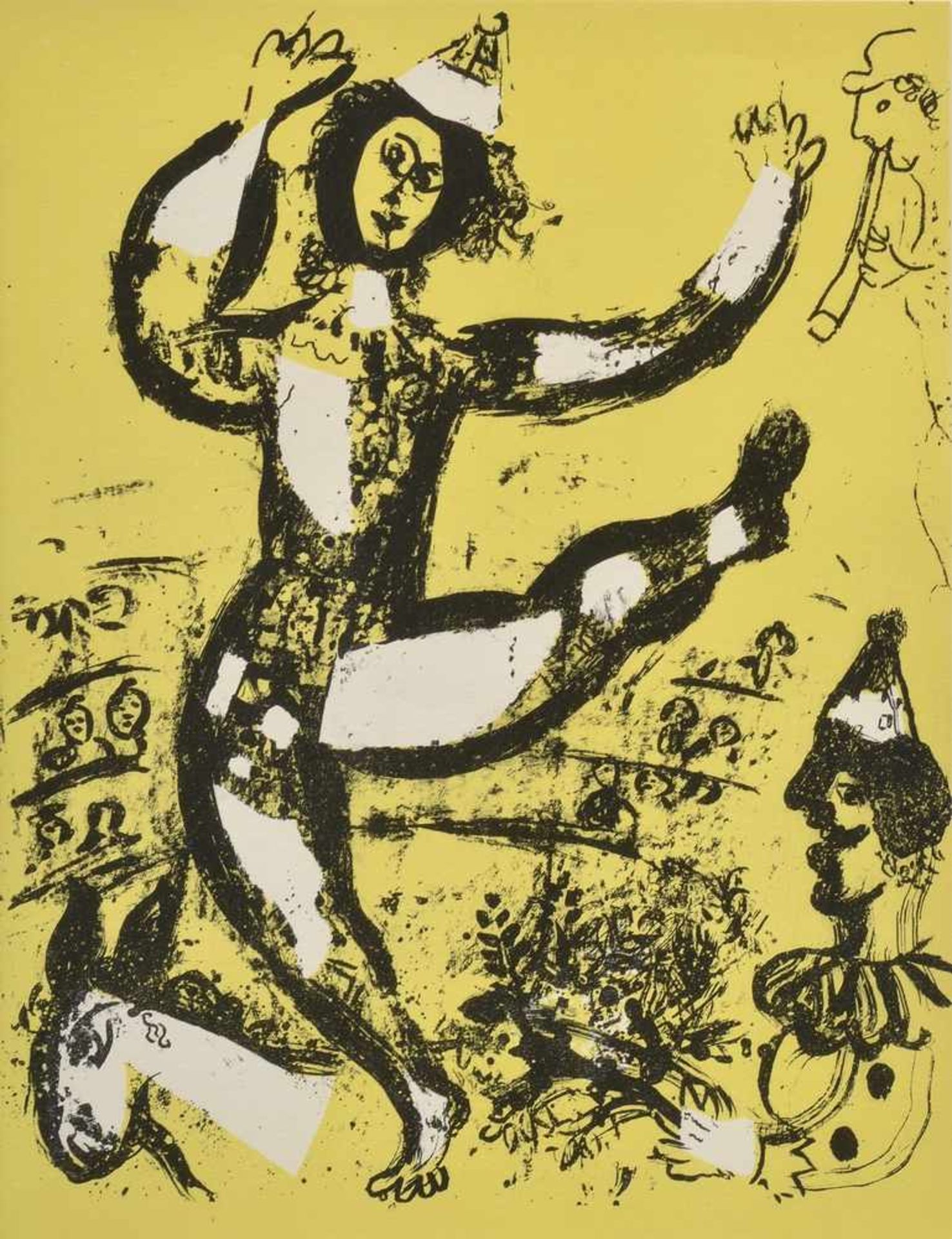 Chagall, Marc (1887-1985) "Cirque" 1960, Farblithographie, 32x24cm (m.R. 54,5x44cm)