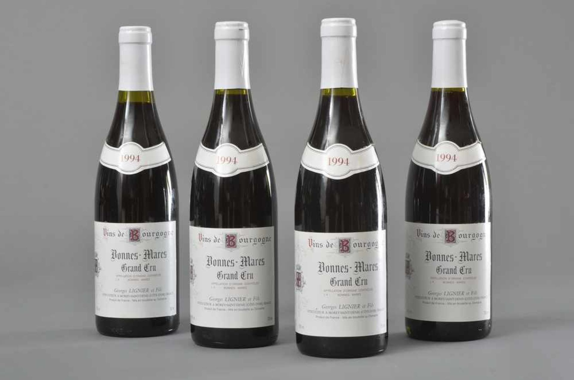 4 Flaschen 1994 Bonnes-Mares, Grand Cru, Burgund Rotwein, 750ml